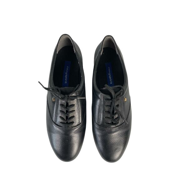 Easy Spirit‎ EsMotion Black Leather Oxford Comfort Womens Walking Shoe 11 SU - Picture 1 of 10
